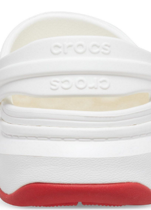 Crocs crocband full force clog  white мужские женские кроксы сабо6 фото