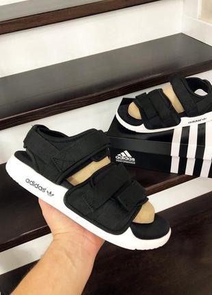 Adidas adilette sandals🆕чоловіча літнє взуття🆕чорно-білі легкі сандалі адідас