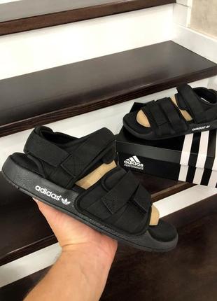 Adidas adilette sandals🆕чоловіча літнє взуття🆕чорні легкі сандалі адідас на липучці