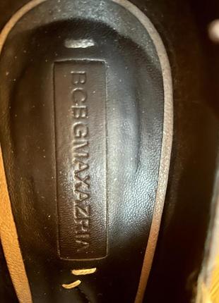 Туфли bcbg 1. кожаные. c открытым носком на платформе, с высоким каблуком.4 фото