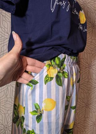 Бавовняна піжама для жінок, хлопковая пижама, комплект для дома узбекистан3 фото