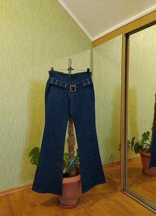 Батальные синие джинсы1 фото