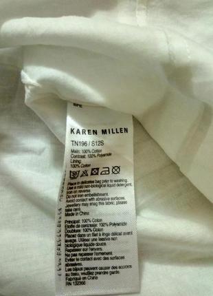 Белая ажурная блуза karen millen5 фото