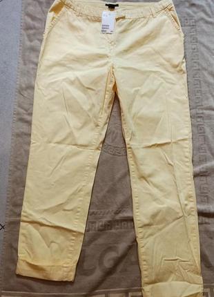 Нрвые літні жіночі штани h&m, розмір євро 14, жовтого кольору