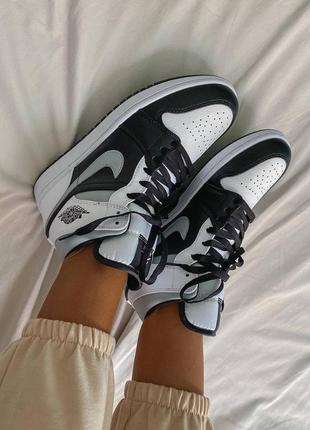 Nike air jordan 1🆕шикарные женские кроссовки🆕высокие кожаные найк аир джордан8 фото