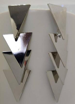 Серьги треугольники
