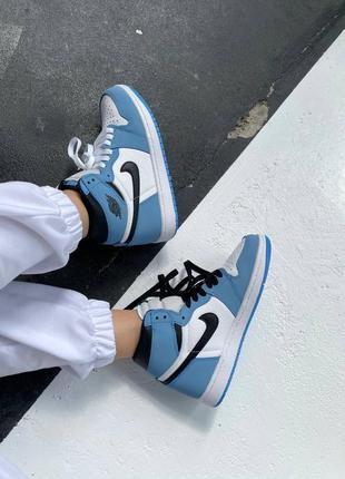 🌼💙💙💙nike air jordan 1 retro high university blue🌼💙💙💙жіночі кросівки найк джордан