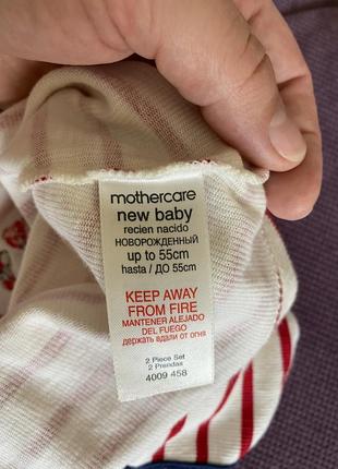 Футболка  для девочки на 0-3 м рост 55 mothercare длина 27 см3 фото