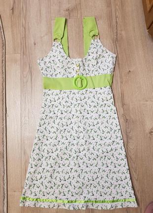 Літнє платтячко квітковий принт