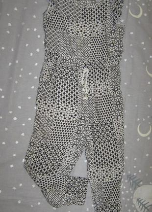 Ромпер h&m пісочник довгий літній комбінезон на дівчинку 4-5 років віскоза