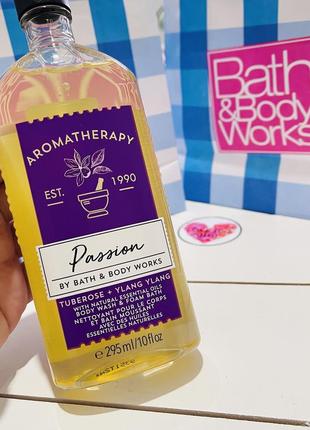 Гель для душа bath and body works aromatherapy passion