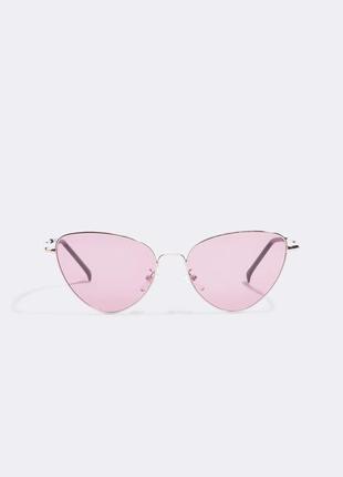 Сонцезахисні окуляри «котяче око» в металевій оправі від na-kd accessories4 фото