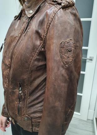 Кожаная куртка-косуха mauritus распродаж3 фото