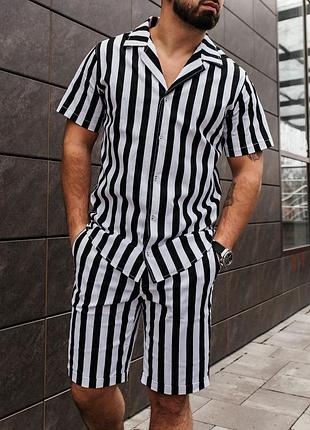 Комплект з льону ( сорочка + шорти )