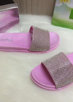 Шльопанці жіночі sopra pt-02 рожеві (літо силікон)