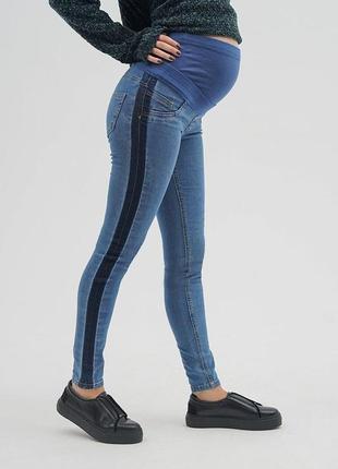 Джинси для вагітних, майбутніх мам з лампасами (джинси для вагітних)2 фото