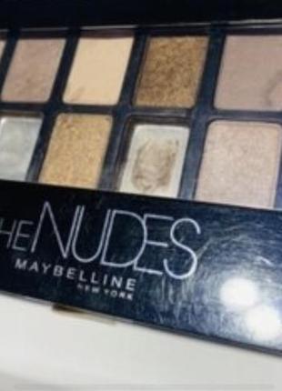 Maybelline new york the nudes palette тени палетка обмен4 фото