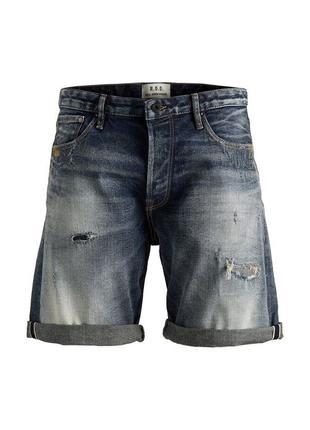 Шорты джинсовые свободного кроя jack & jones premium selvedge