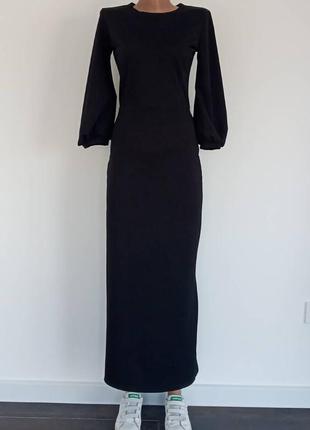 Длинное приталенное платье.  elegance. размер s.2 фото
