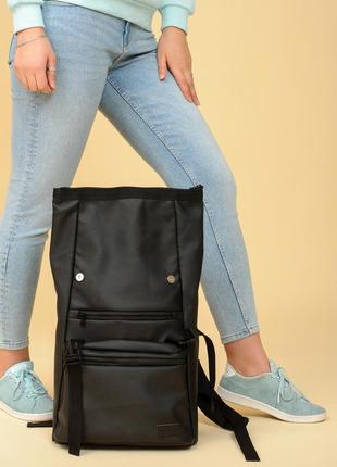 Жіночий рюкзак рол sambag rolltop zard — чорний7 фото