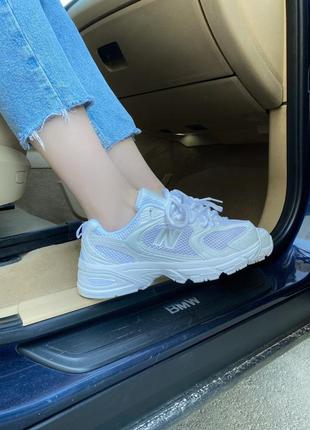 New balance and white, белые кроссовки нью баланс 530 женские