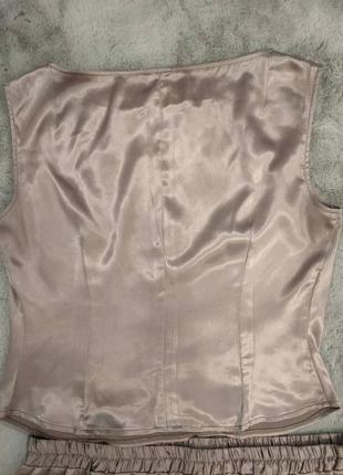 Мягкая эластичная сатиновая блуза маечка топ верх элегантности  по цене дешевле чем ткань стоит5 фото