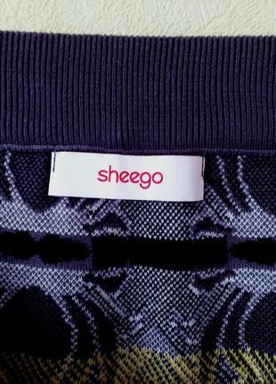 Новая оптимистичная стречевая миди юбка карандаш на комфортной талии sheego5 фото