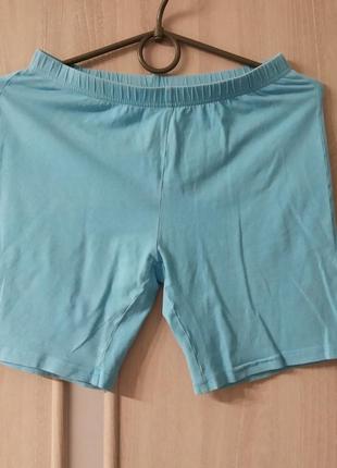 Шорти трикотаж блакитного кольору