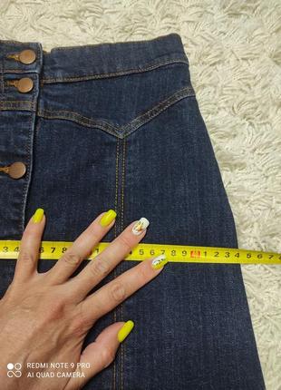 Высокая джинсовая юбка на пуговицах от h&m xs-s6 фото