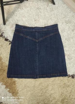 Высокая джинсовая юбка на пуговицах от h&m xs-s7 фото