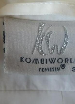 Белый  пиджак с карманами  "kombiworld  feminin " 44-46 р  германия8 фото