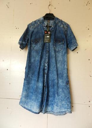 ⛔ джинсове сукню варенка сукня літні тонкі джинс вареня із заклепками туреччина у продажу без пояса
