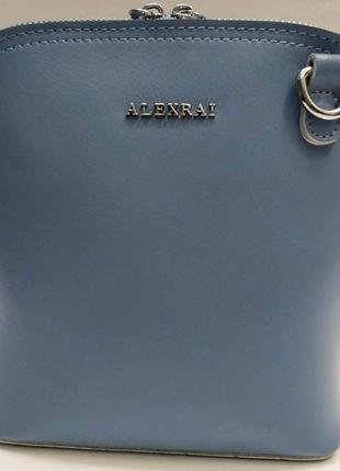 Женский кожаный клатч alex rai (голубой) 21-05-024