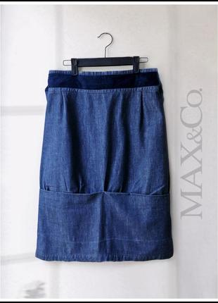 Юбка джинсовая миди max&co1 фото