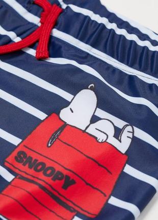 Плавки h&m англія 110-116 см 4-6 років snoopy снупі для хлопчика для плавання2 фото