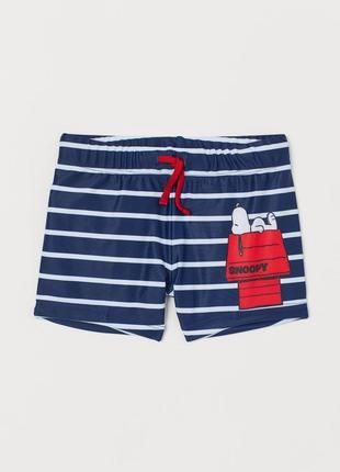 Плавки h&m англия 110-116 см 4-6 лет snoopy снупи для мальчика для плаванья