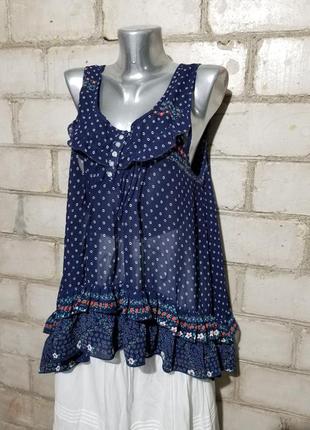 Майка бохо рюши