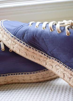Кожаные туфли мокасины эспадрильи испания р.42 26,8 см4 фото