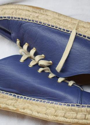 Кожаные туфли мокасины эспадрильи испания р.42 26,8 см9 фото