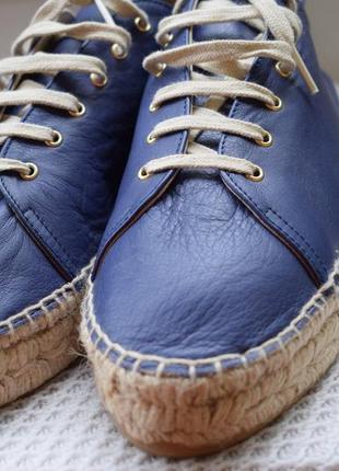 Кожаные туфли мокасины эспадрильи испания р.42 26,8 см7 фото