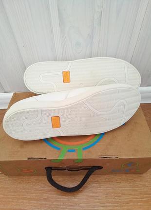 Білі сліпони кеди мокасини кросівки з італійської шкіри, розмір 38 (24.5 см)3 фото
