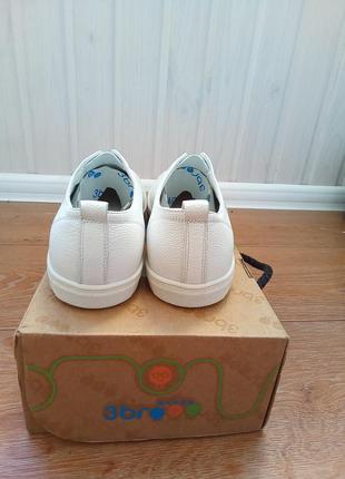 Білі сліпони кеди мокасини кросівки з італійської шкіри, розмір 38 (24.5 см)4 фото