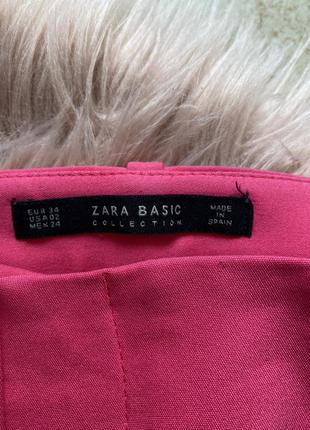 Брюки zara яркие розовые фуксия3 фото