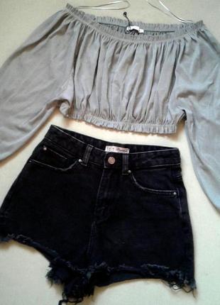 Топ оливковый zara