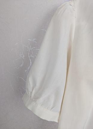 Красивая и женственная блуза из хлопка с вышивкой, винтаж3 фото