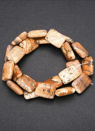 Намистини натуральний камінь пісочна яшма