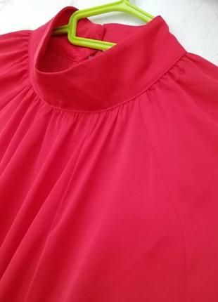 Сукня сарафан червона довга сукня жіноча випускне літо легкий шифон сарафан туніка червоне яскраве легке широкий довгий рукав h&m7 фото