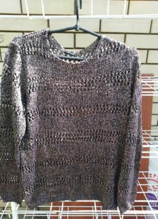 Красивезный жіночий в'язаний светр, м-л