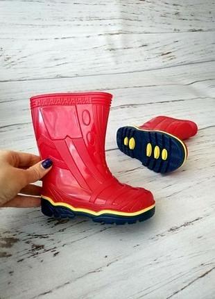 Детские резиновые сапоги 23-35 резинові гумові чоботи