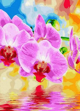 Картина за номерами орхідея браш